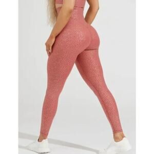 Buffbunny Rosa Leggings Mirage Gold Bossy Print Size M